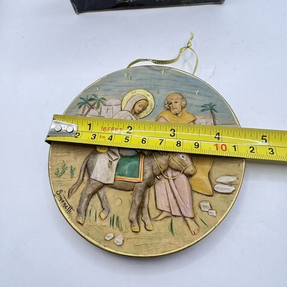 Fontanini Vintage 1995‎ Journey To Bethlehem Hanging Decoration Christmas Italy
